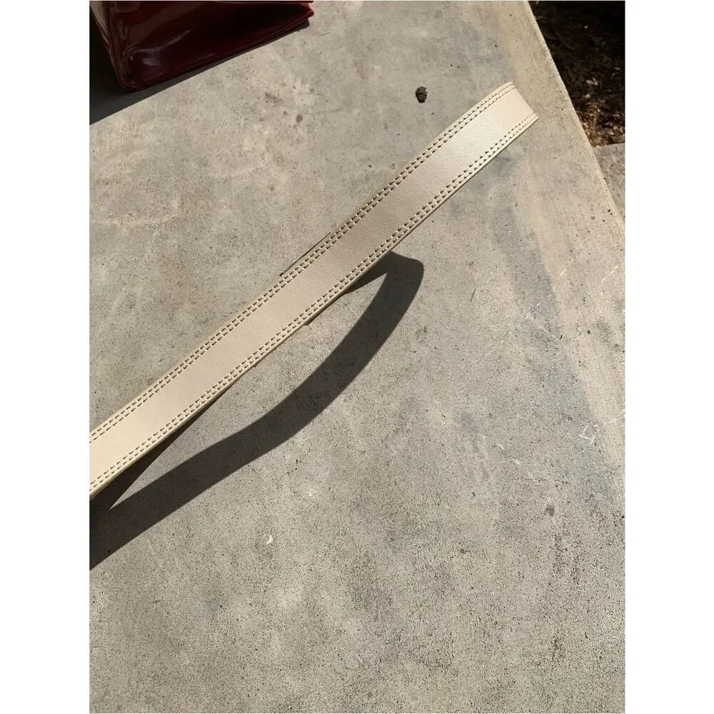 Ivory Leather Belt